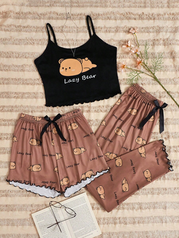 Lazy Bear Sleep Wear Set - Bundle Pack