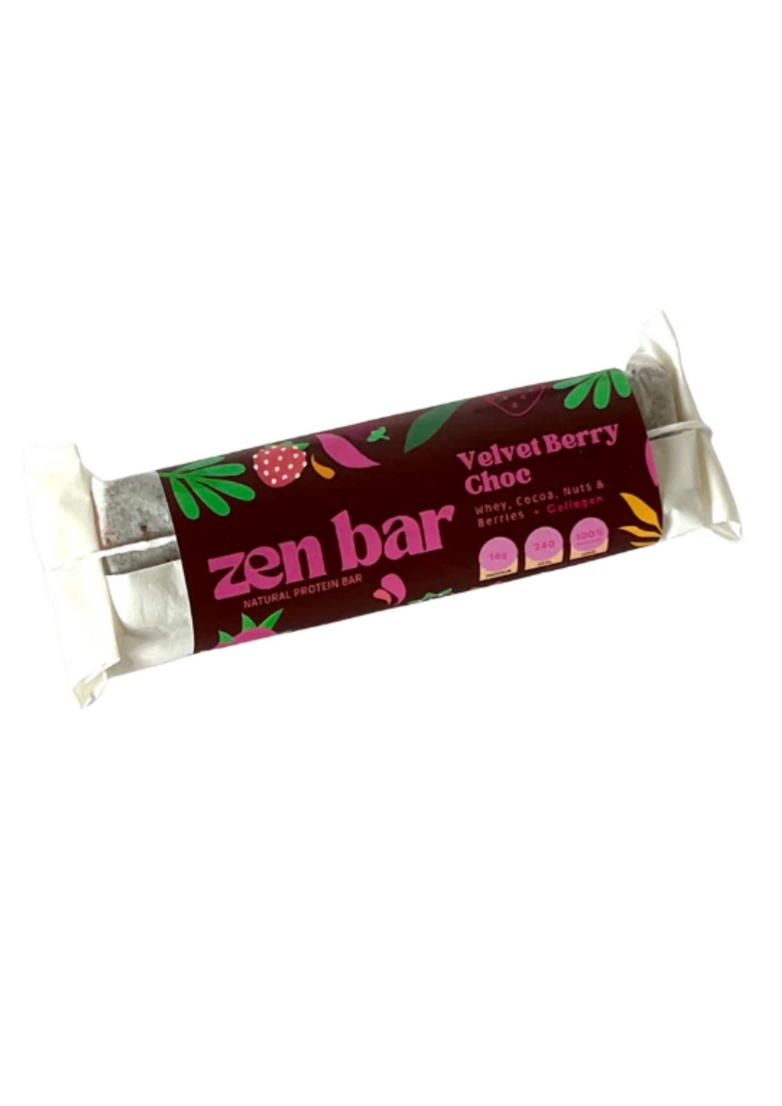 Zen Bar Velvet Berry Choc 55g