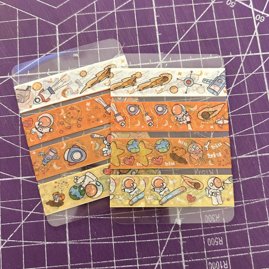 Orange Galaxy Washi Tape