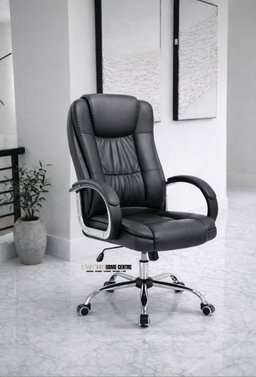 ALFORDSON Executive Office Chair PU Leather Computer Gaming Racer Black Seat