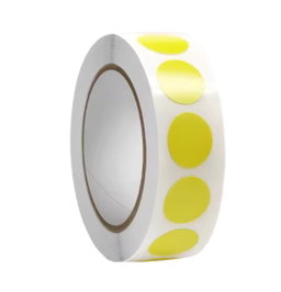 Sticker de puntos de colores. 
