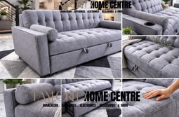 3 seater Sofa, With Pull Out Bed And Cup Holder