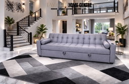 3 seater Sofa, With Pull Out Bed And Cup Holder