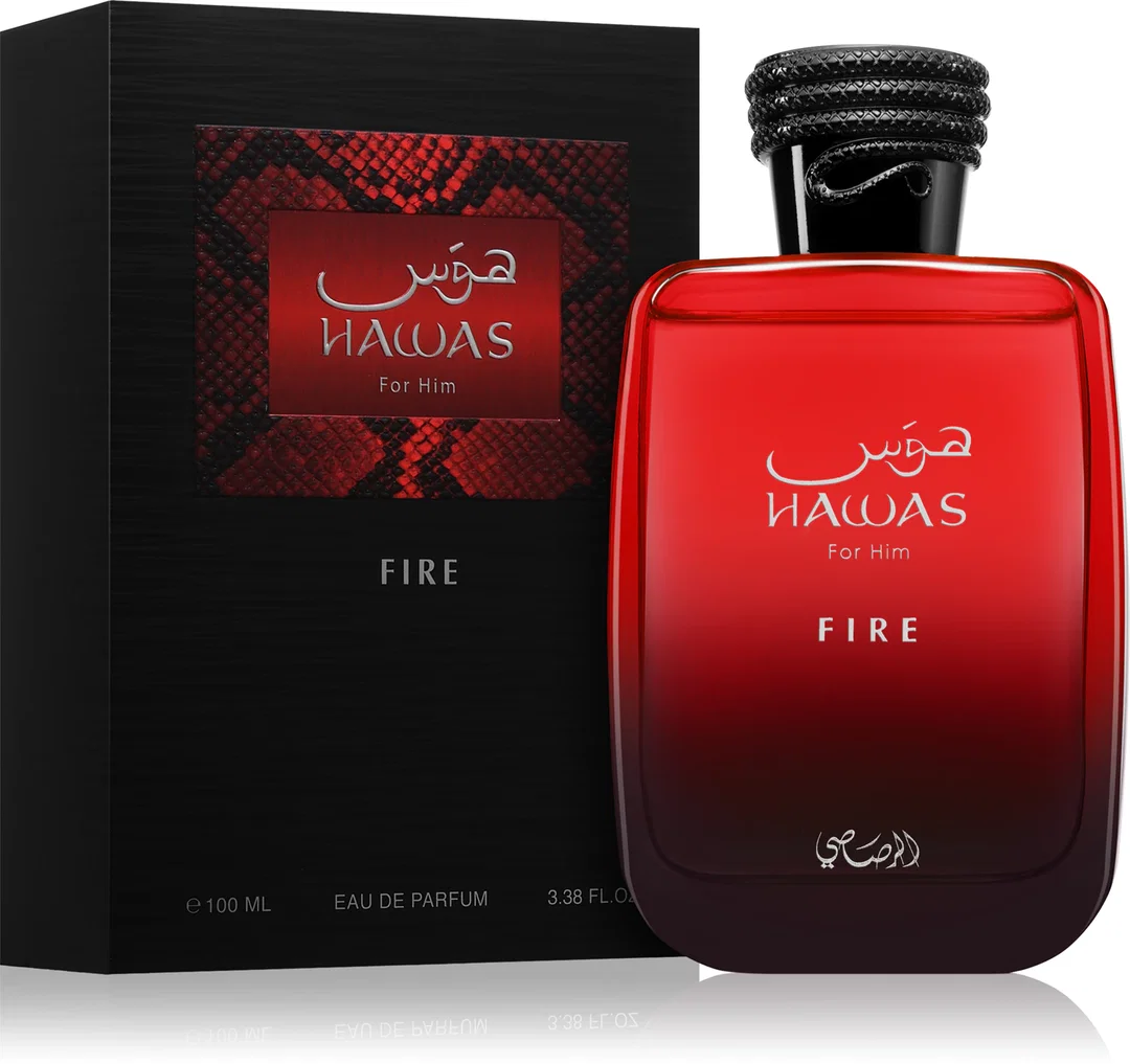 RASASI HAWAS FOR HIM FIRE EDP 100ML (M) (DUPE PACO RABANNE BLACK XS L EXCESS FOR HIM EDT)