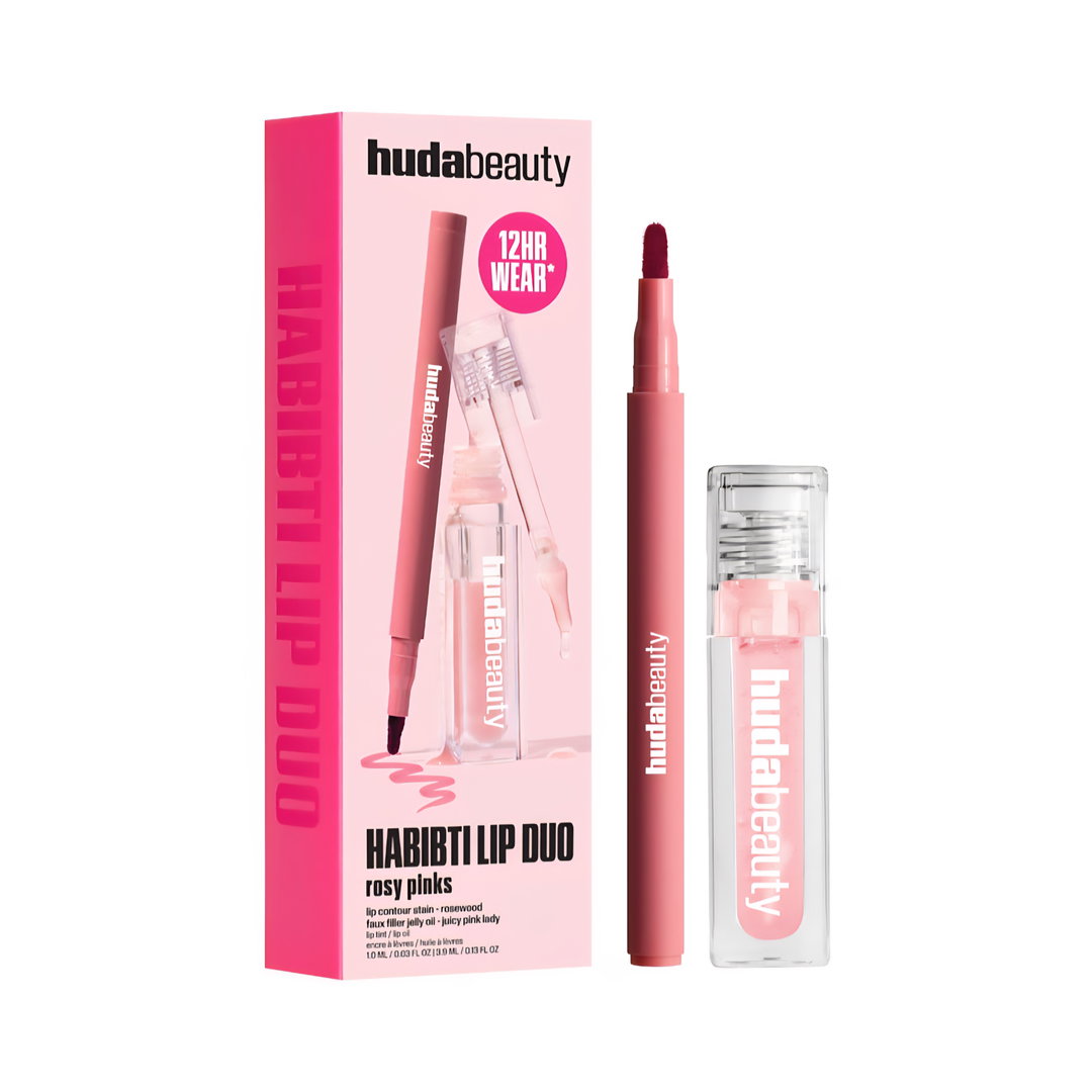 Huda Beauty - Habibti Rosy Pink Lip Duo