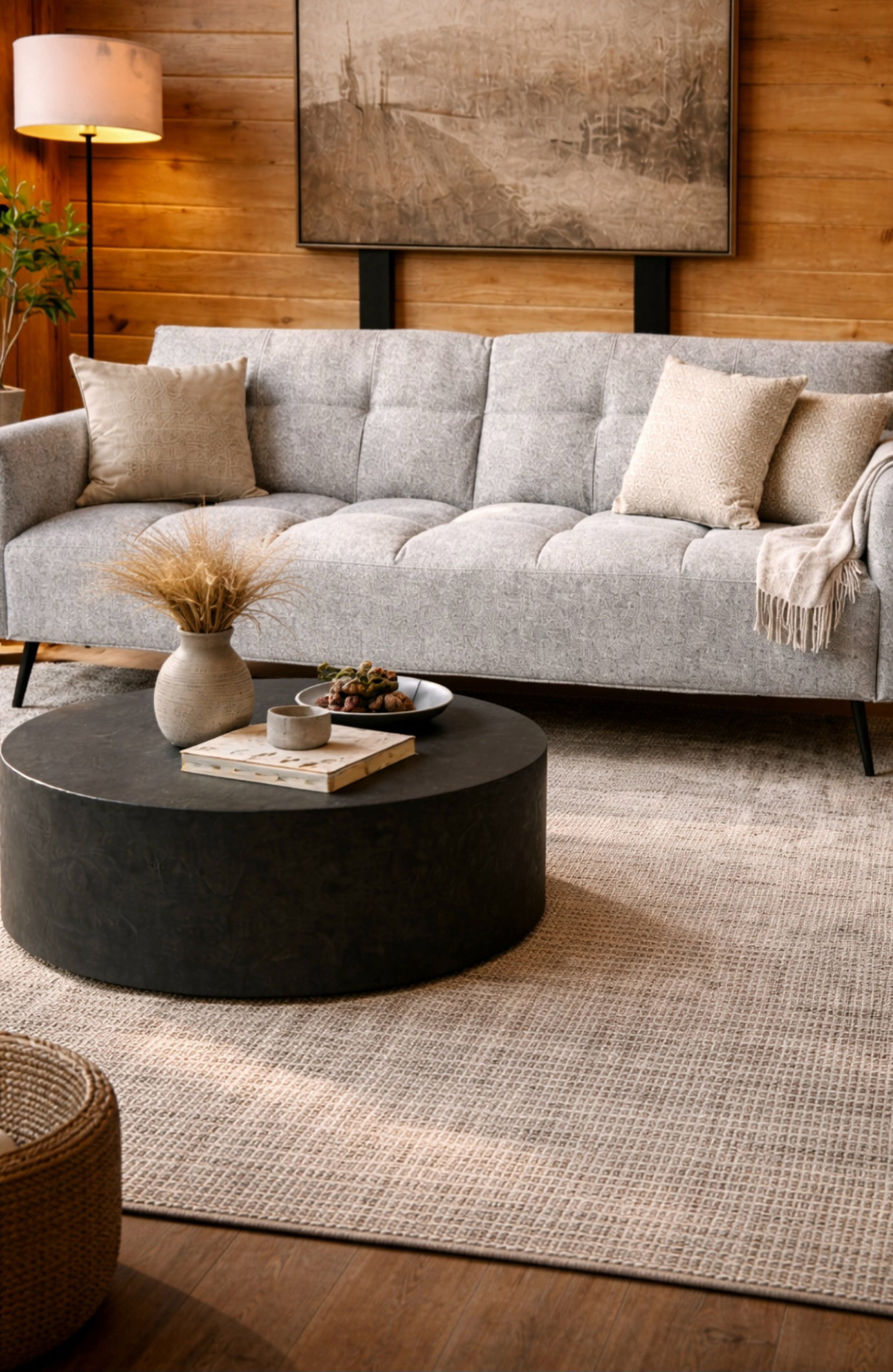 Huck Sofa Bed Light Grey, Dark Grey and Brown_3