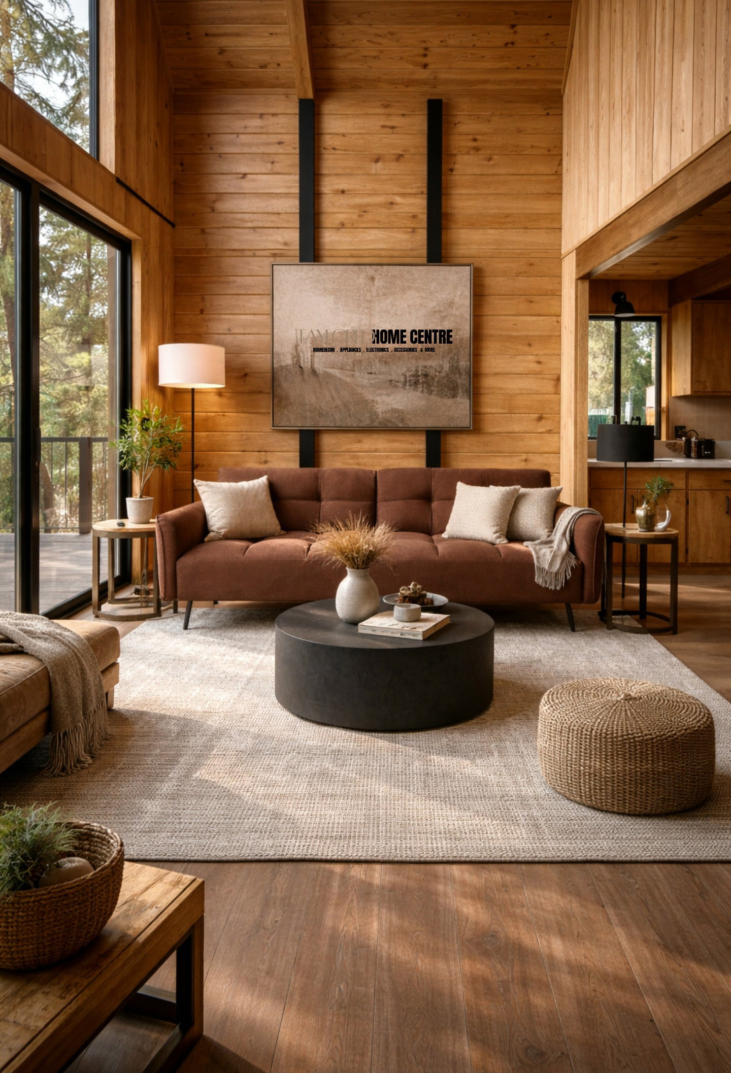 Huck Sofa Bed Light Grey, Dark Grey and Brown_1