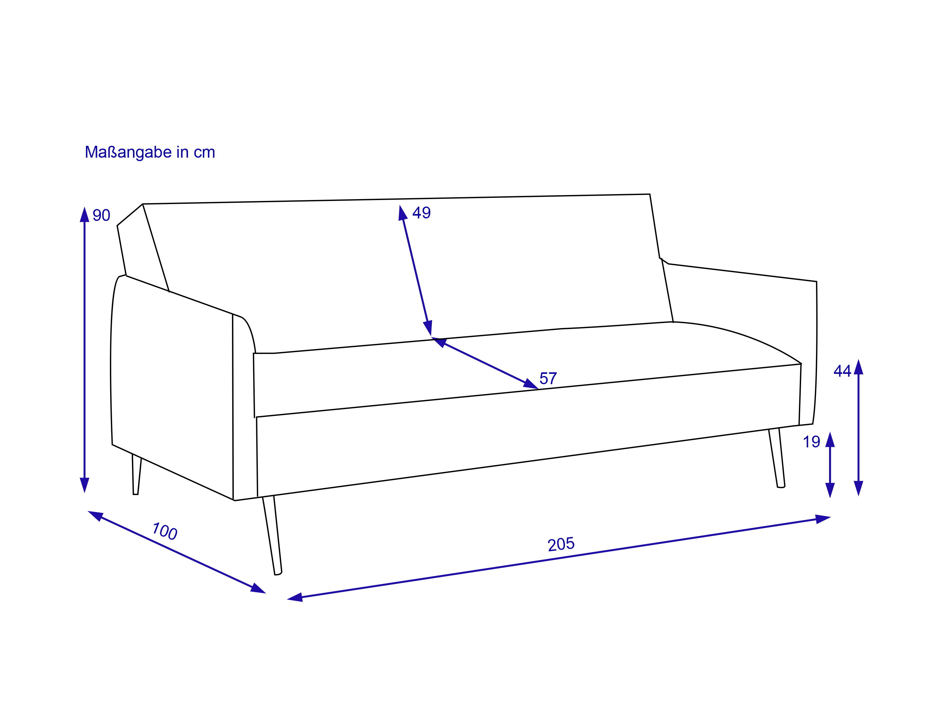Huck Sofa Bed Light Grey, Dark Grey and Brown_9