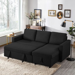 Nilkamal Shirley Lounger 2 Seater Fabric Upholstered Sofa in Choco Brown Color and Light Grey