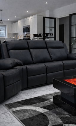  Katie Black Recliner Sofa Set