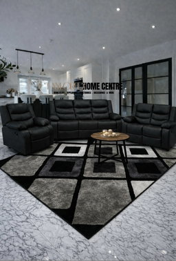  Katie Black Recliner Sofa Set