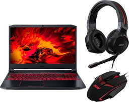 Acer AN515-57-72F7 15.6” FHD Gaming Laptop 144Hz, Intel Core I7-11800H Processor, 16GB RAM, 1TB SSD, RTX 3050Ti 4GB, English KB, Windows 10 Pro, Headset + Mouse + Mousepad Free, Black