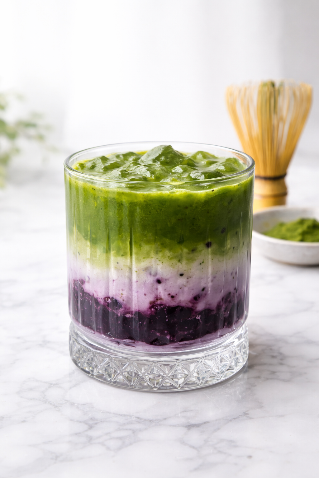 Matcha/ Hojicha Blueberry