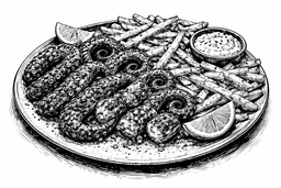 Grilled or Fried Octopus