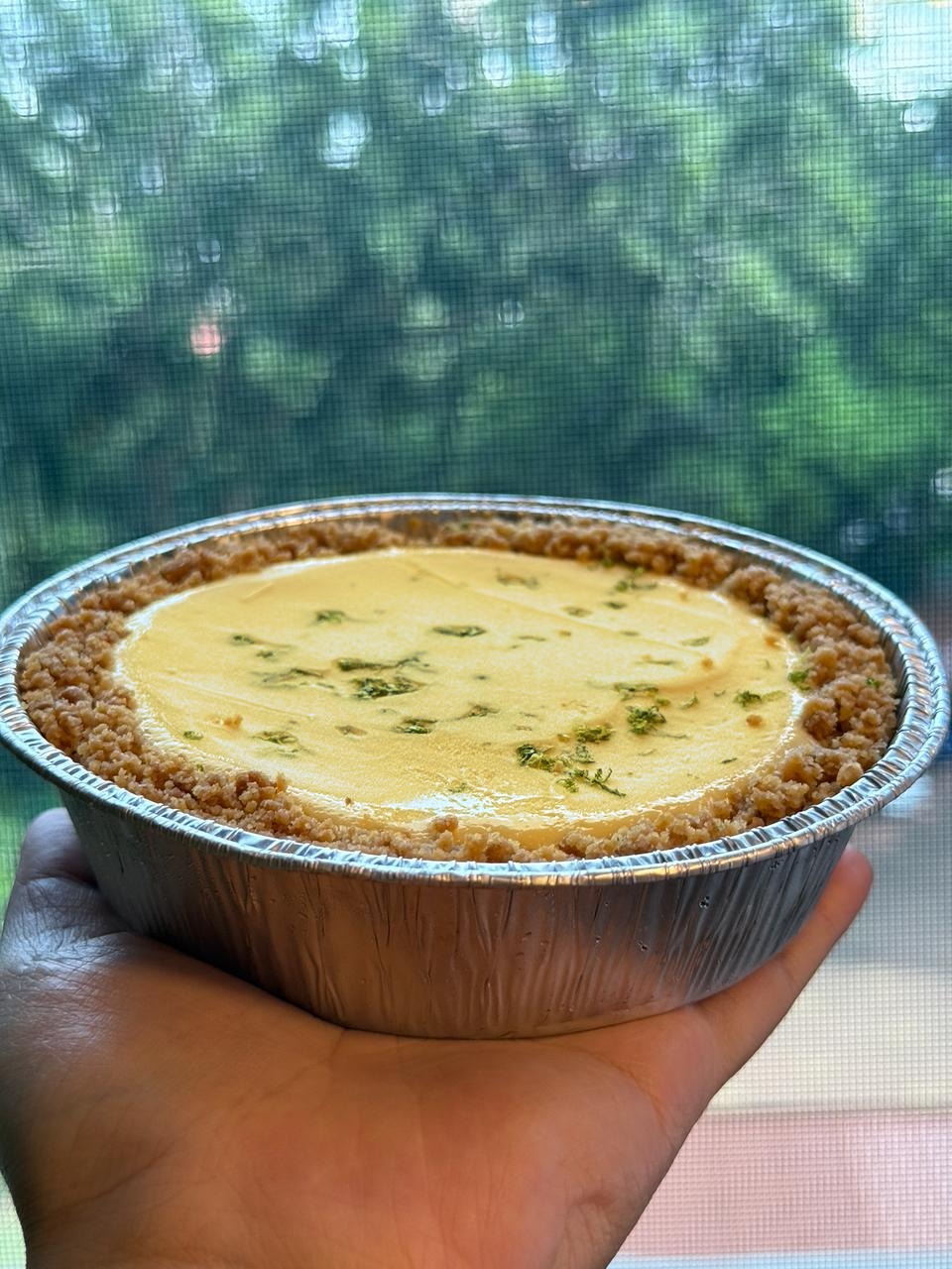 Couple-sized Frozen Custard Key Lime Pie