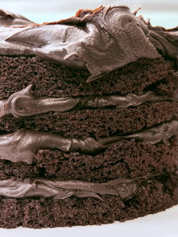 Espresso Ganache Dark Chocolate Cake