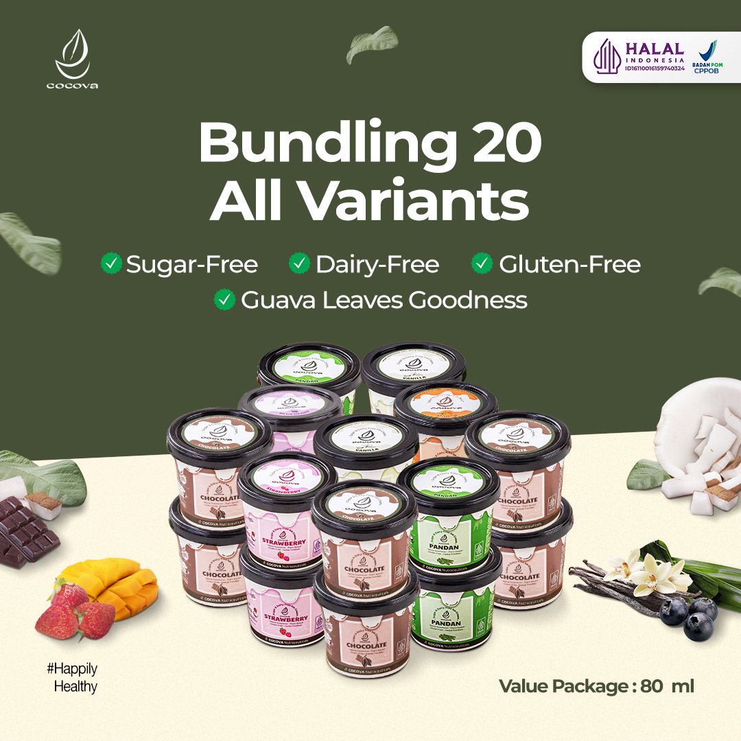 COCOVA Bundle of 20 Value Package 80 ml - Paket 20 pcs Semua Varian_0