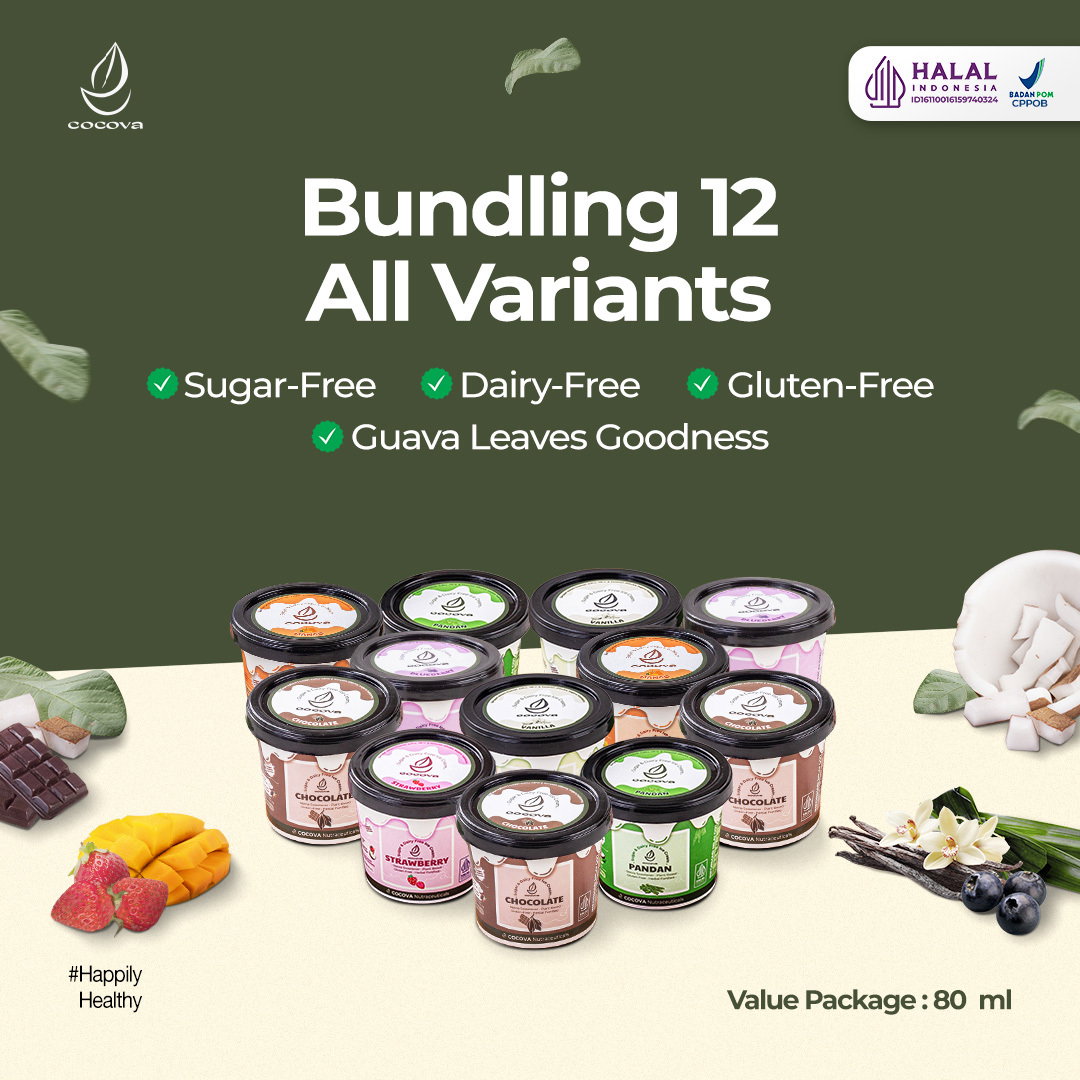 [BEST SELLER] COCOVA Bundle of 12 Value Package 80 ml - Paket 12 pcs Semua Varian