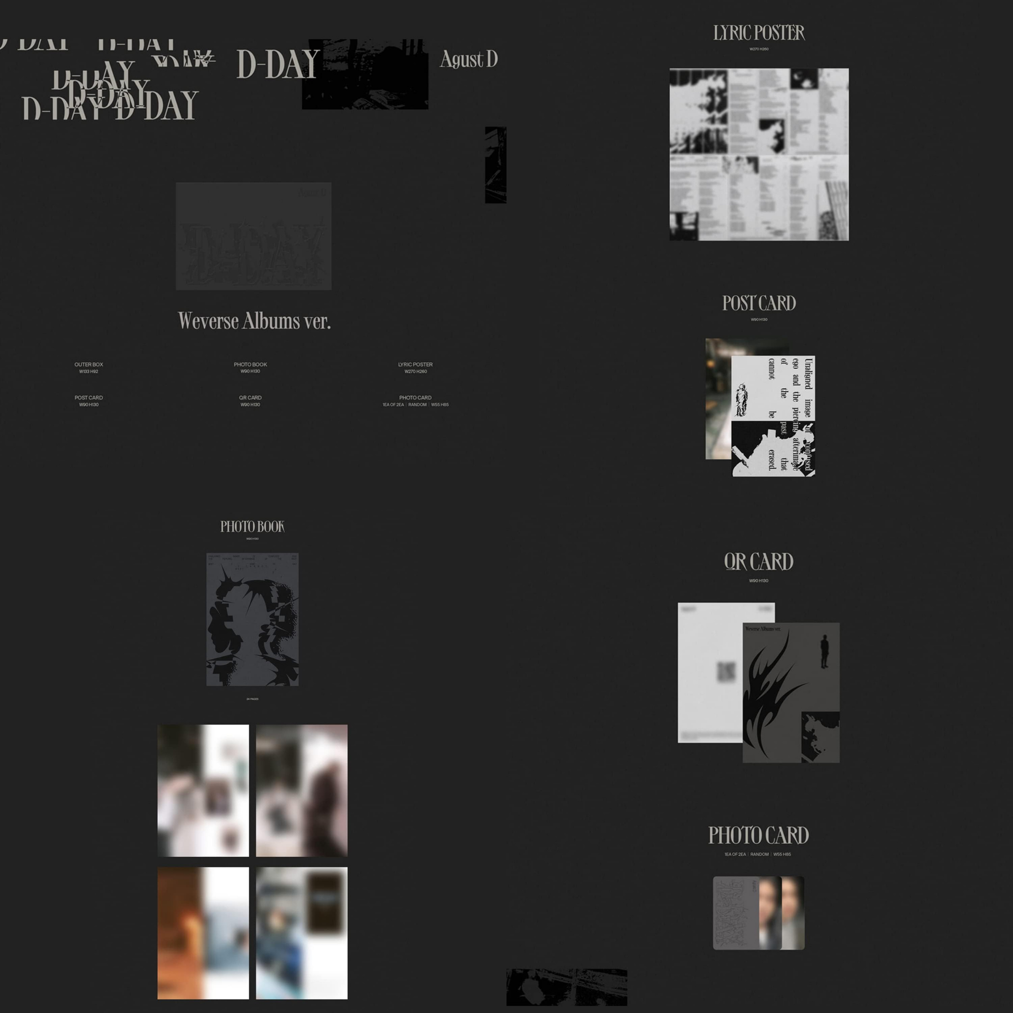 BTS Agust D (SUGA) - [D - DAY] Weverse Albums Ver.(extra 1 photocard)_1