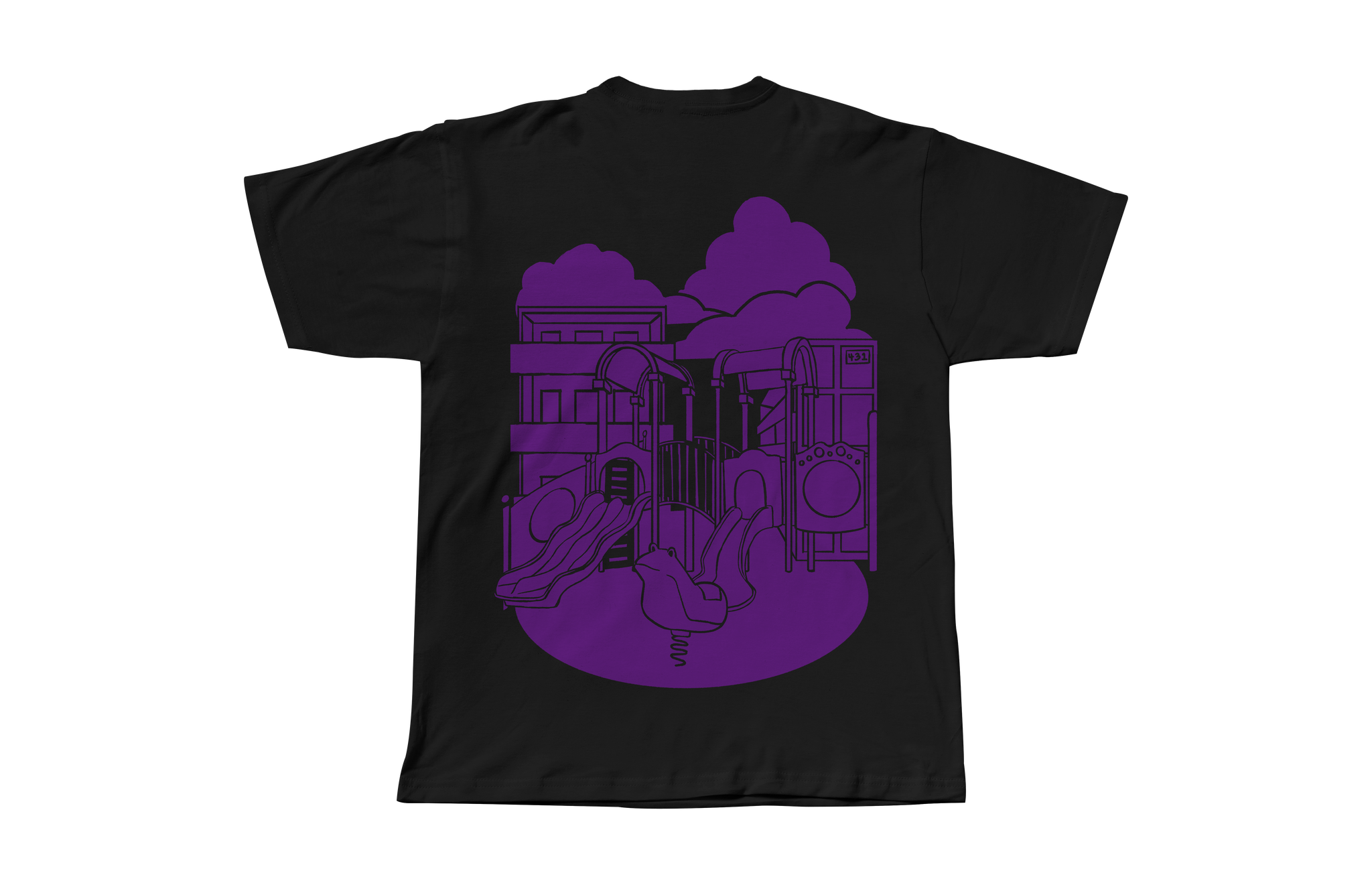 [PREORDER] Good Girl Cassie T-shirt in Black/Purple_1