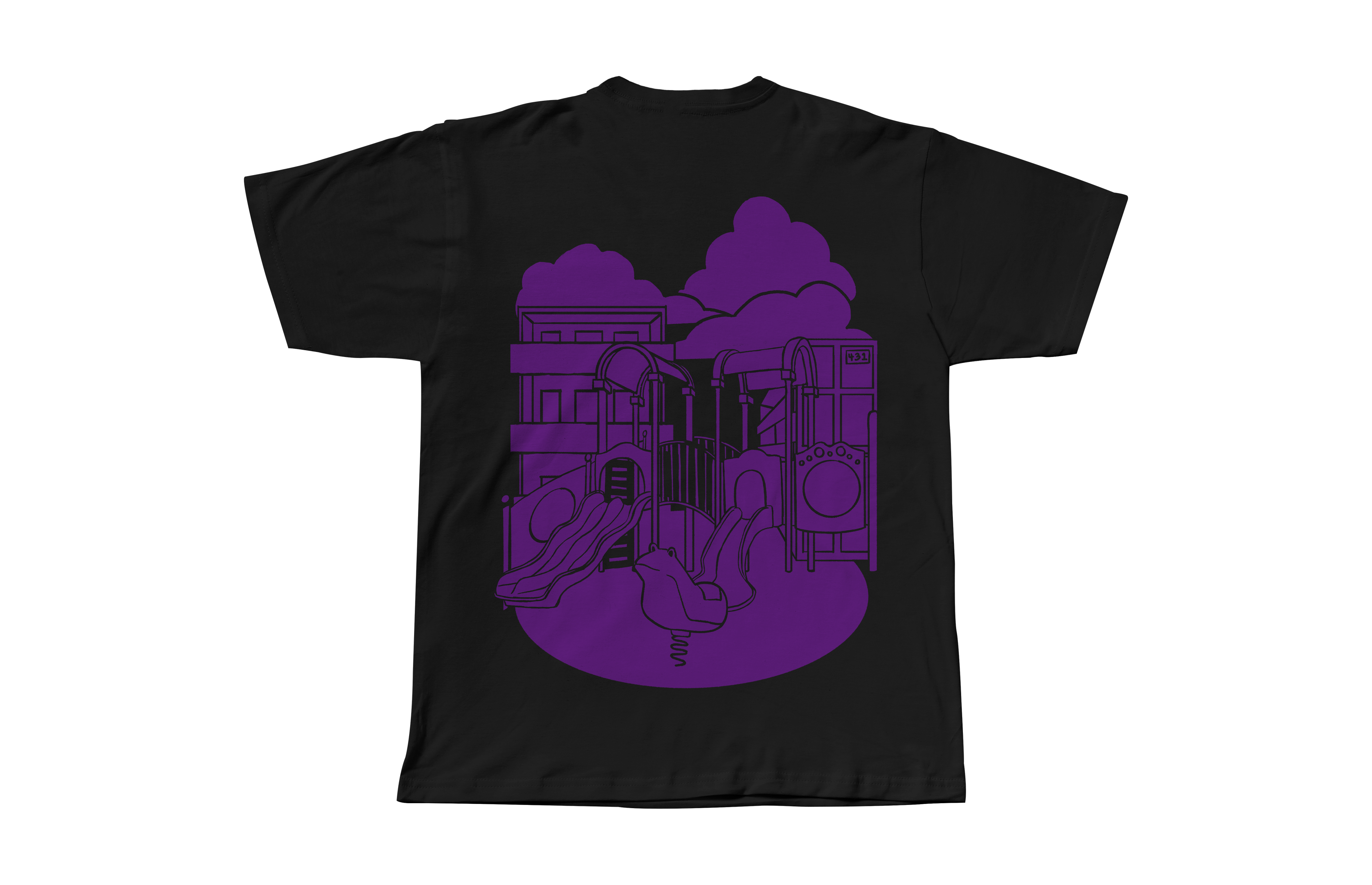 [PREORDER] Good Girl Cassie T-shirt in Black/Purple_1