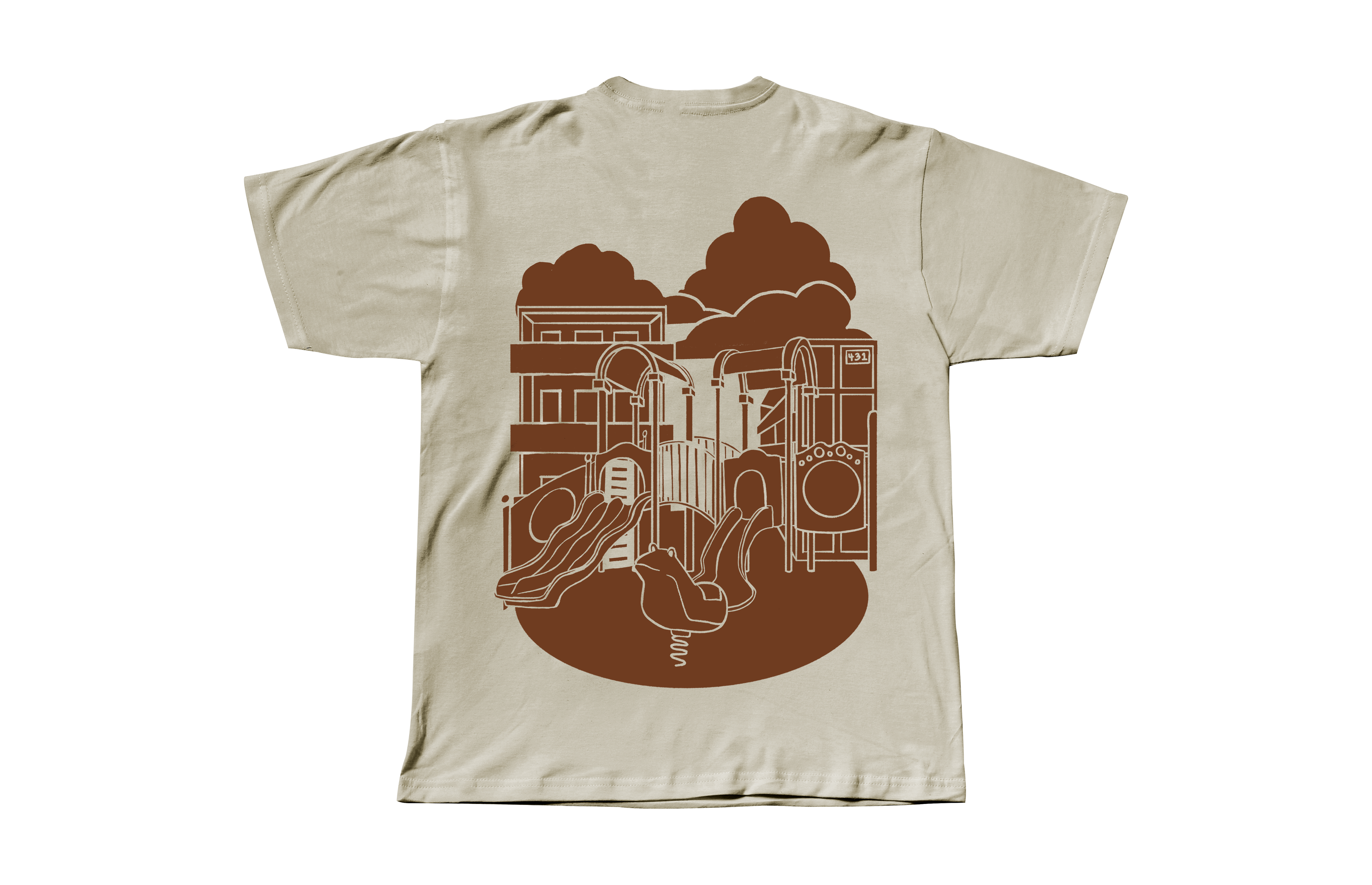 [PREORDER] Good Girl Cassie T-shirt in Cream/Brown_1