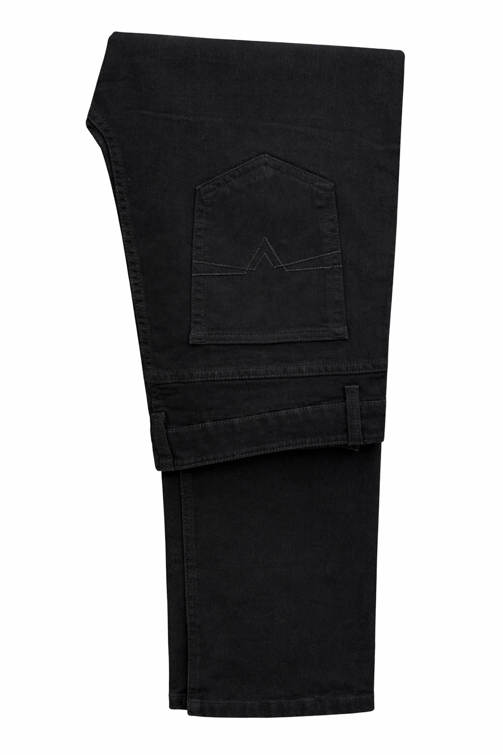 Mens Black Casual Jeans Trousers