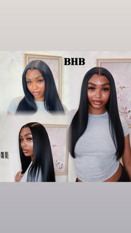 Wig  Luxury SDD straight 100% Cheveux Humain -Densité 300 %