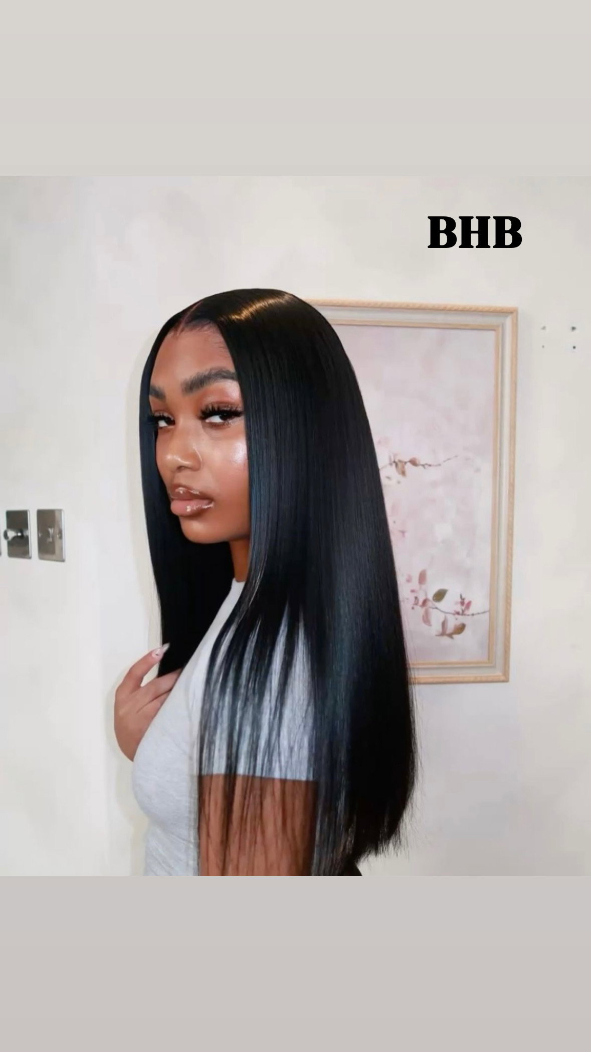 Wig  Luxury SDD straight 100% Cheveux Humain -Densité 300 %_2