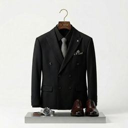 Black Breasted Suit