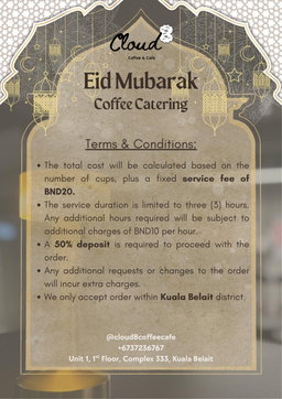 Coffee Catering : $1,350 - Package C, Min. 300cups