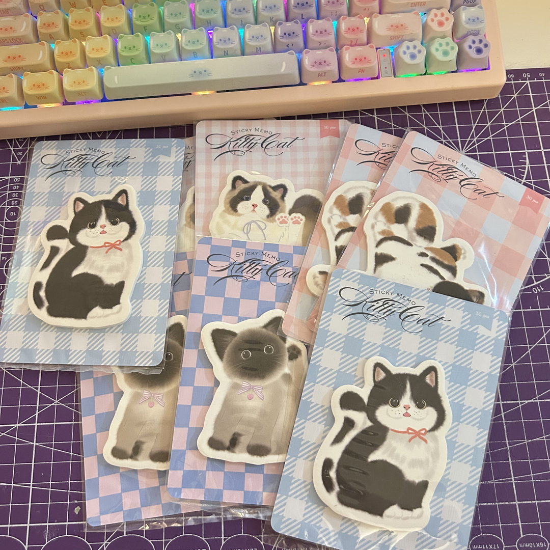 Kitty Cat Sticky Memo 