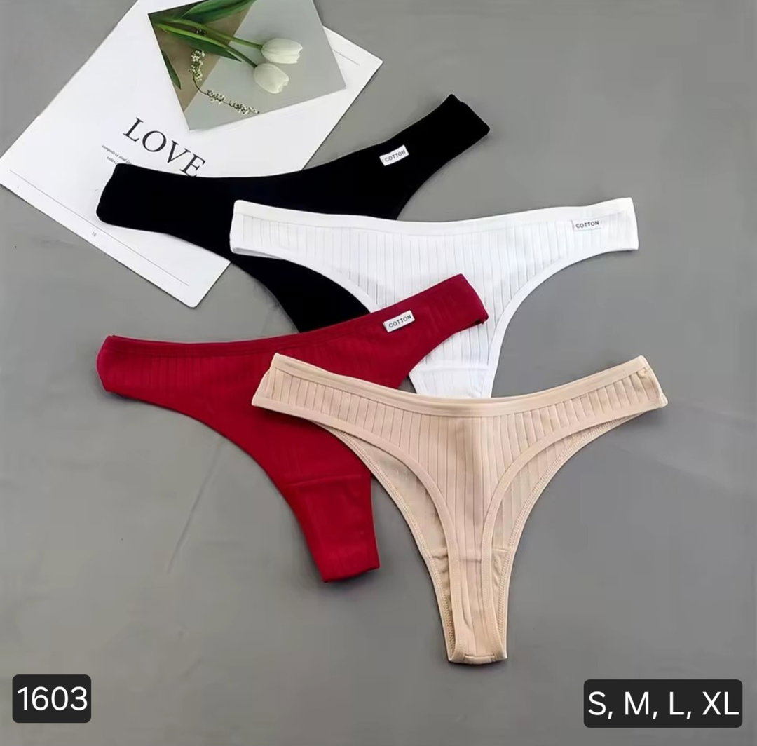Tanga de algodón stretch 