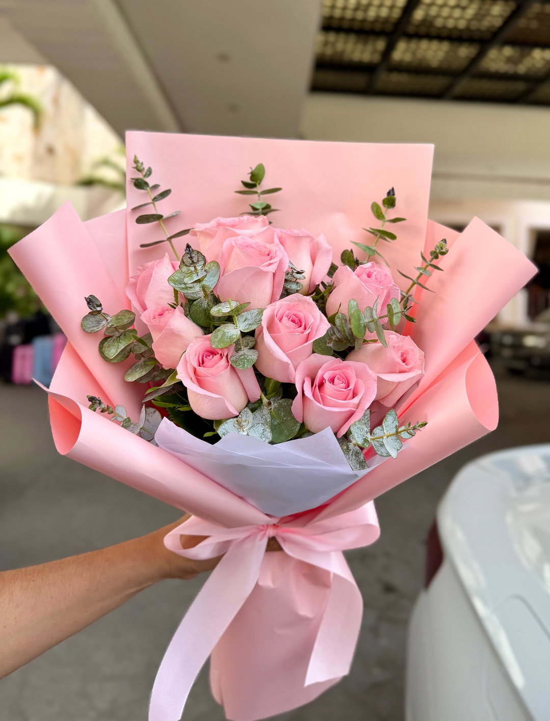 Blush Elegance Bouquet (10 roses bouquet)