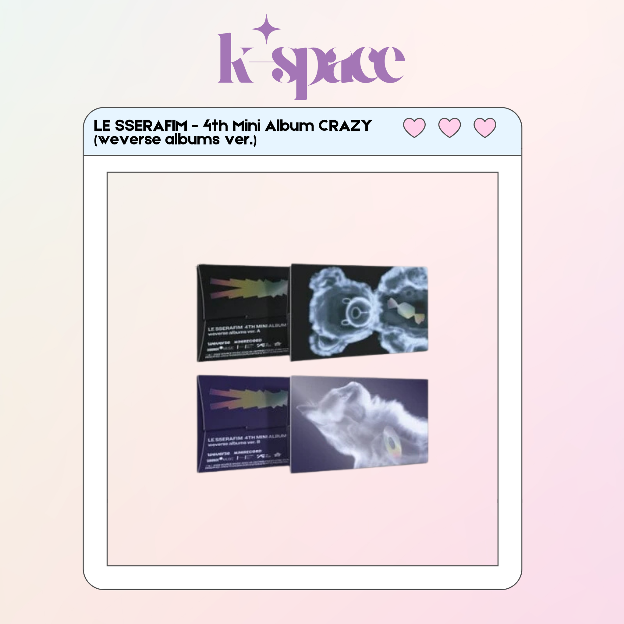 LE SSERAFIM - 4th Mini Album CRAZY (weverse albums ver.)_0