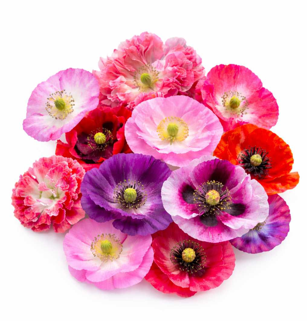 BULK Poppy mix flowers x 1000+ seeds  _1