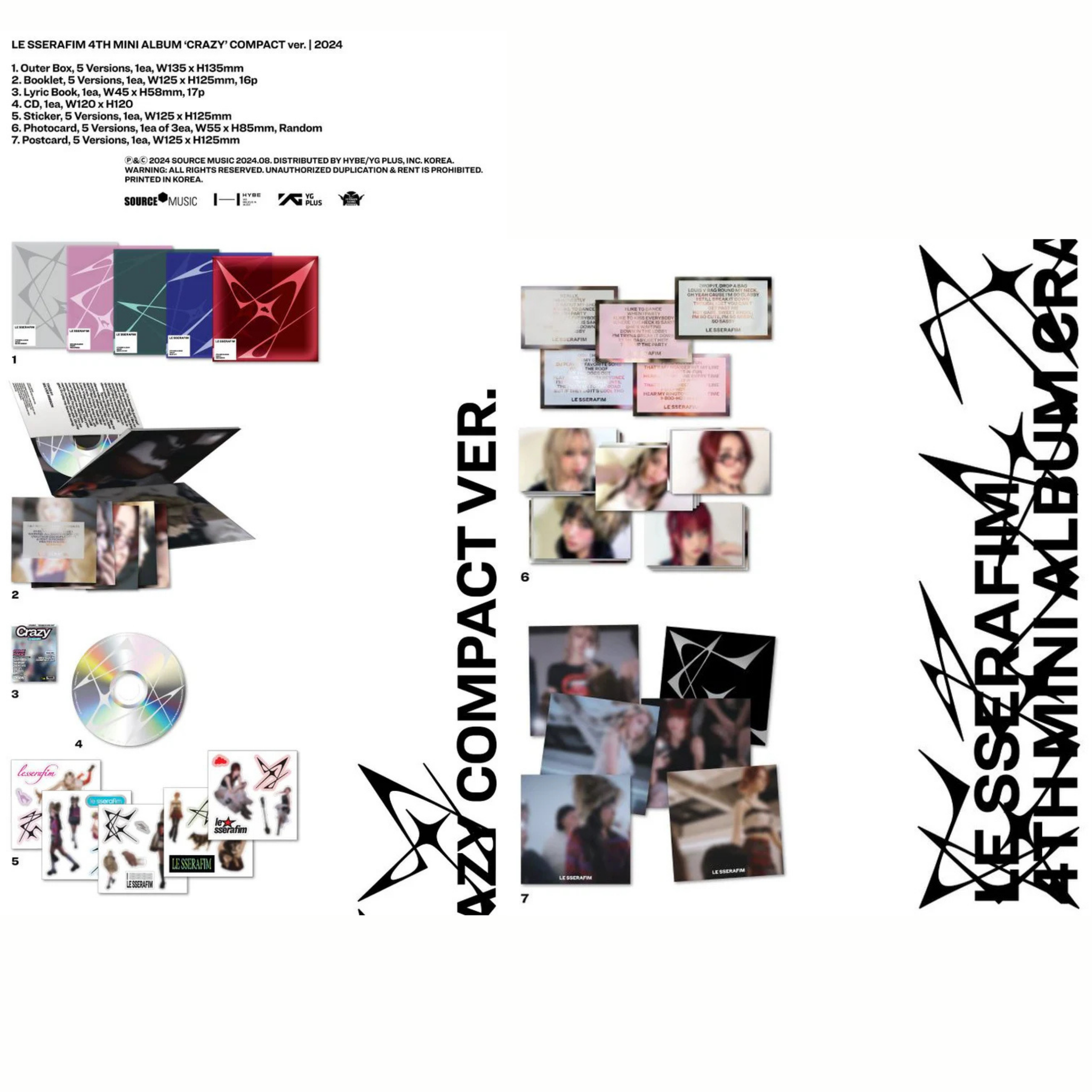 LE SSERAFIM - 4th Mini Album ’CRAZY’  (Compact ver.)_1