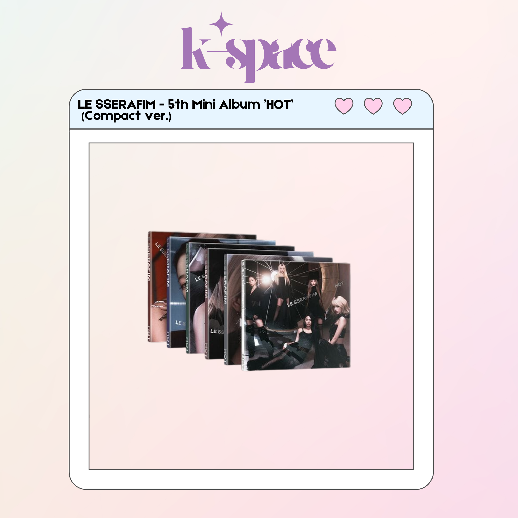LE SSERAFIM - 5th Mini Album ’HOT’  (Compact ver.)_0