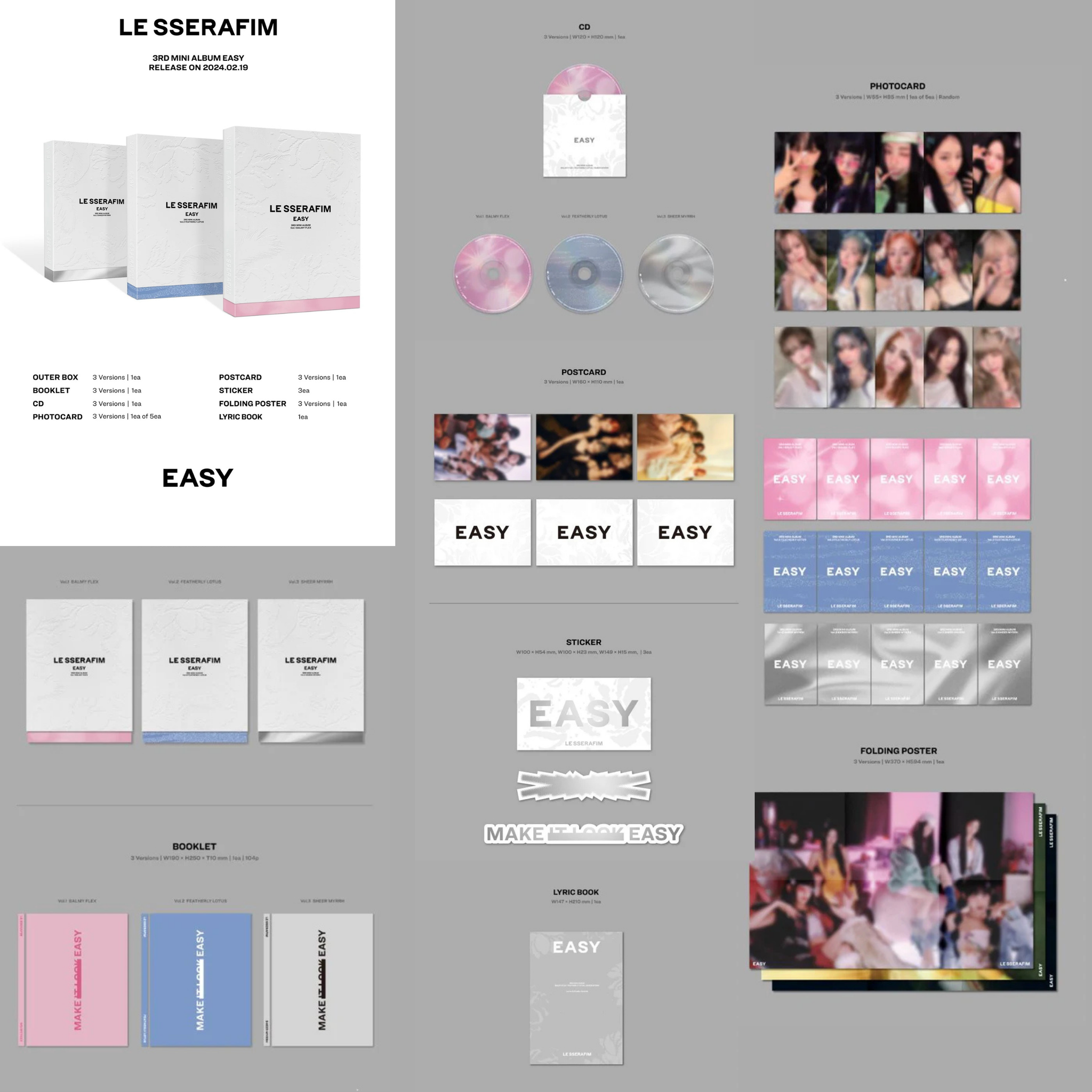 LE SSERAFIM - 3rd Mini Album ’EASY’_1