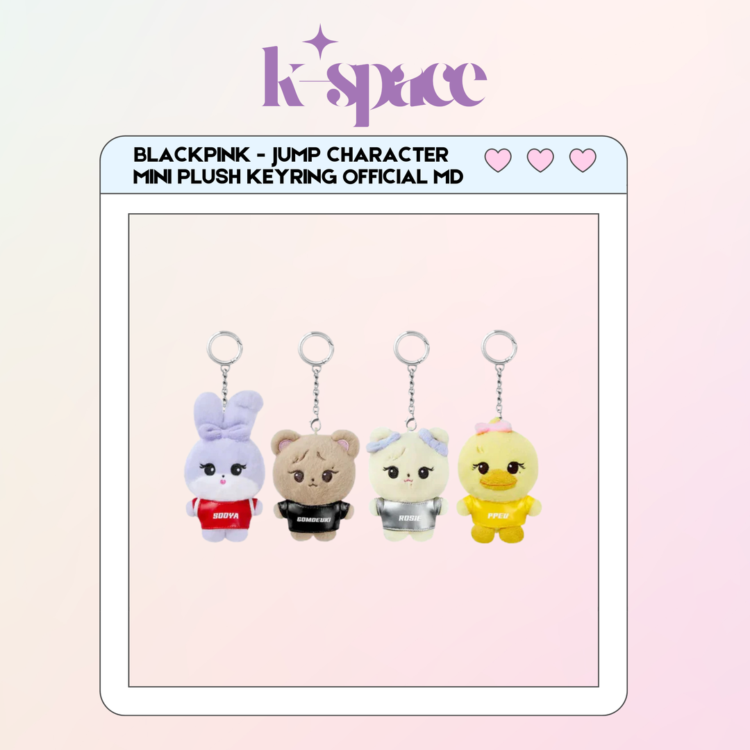 BLACKPINK - JUMP CHARACTER MINI PLUSH KEYRING OFFICIAL MD