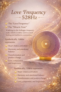 Love Frequency 528Hz Disc / 528Hz爱之频率能量盘