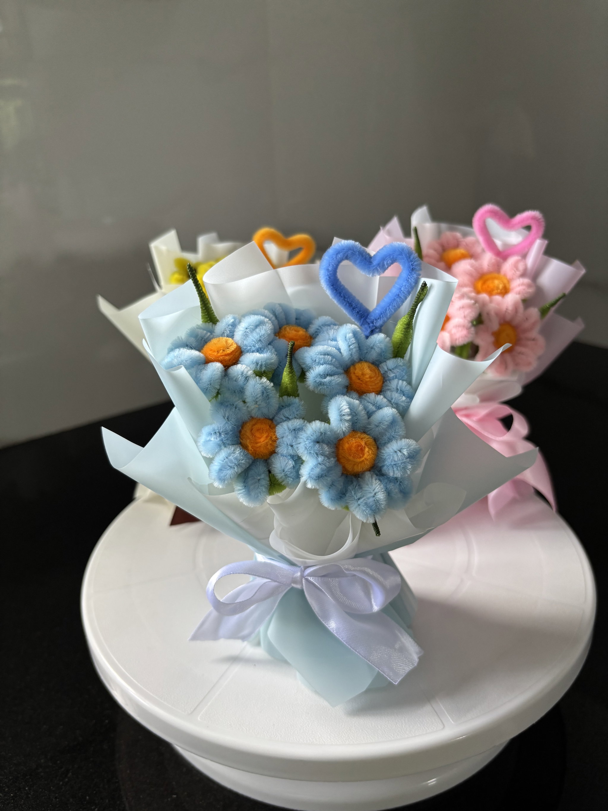 Blue mini standing bouquet_2