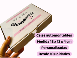 Cajas personalizadas 18 x 13 x 4 cm  