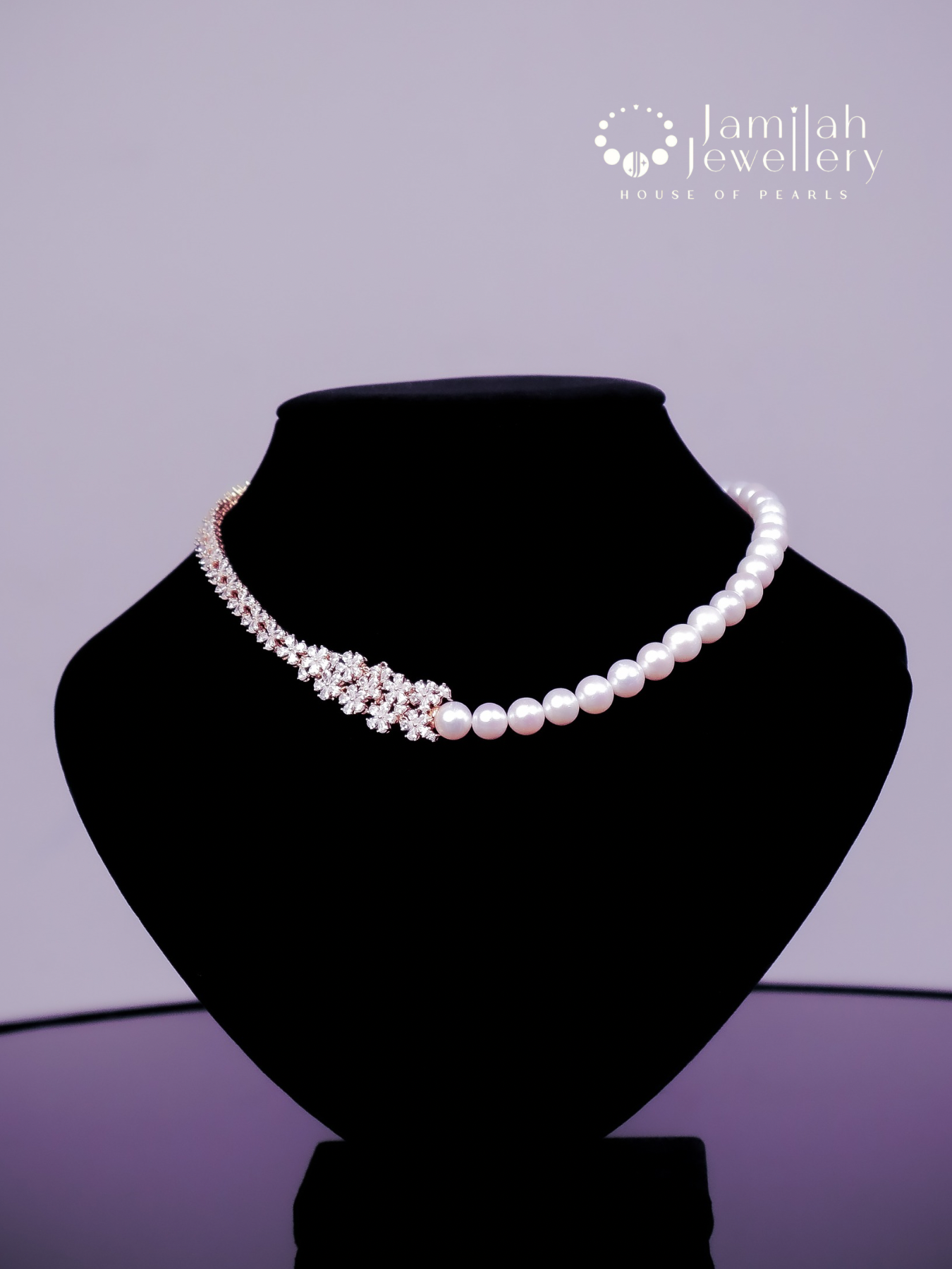 40cm White Pearl Necklace_0