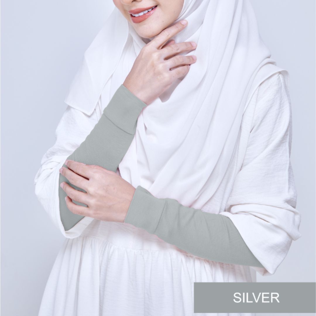 NEW HANDSOCK MUSLIMAH EXCLUSIVE - SILVER_0