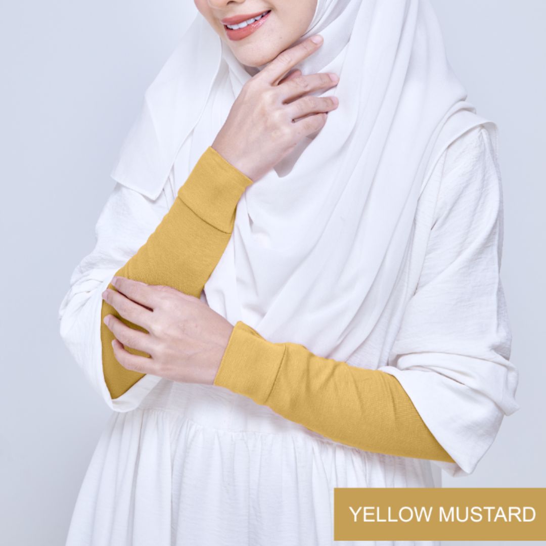 NEW HANDSOCK MUSLIMAH EXCLUSIVE - YELLOW MUSTARD_0