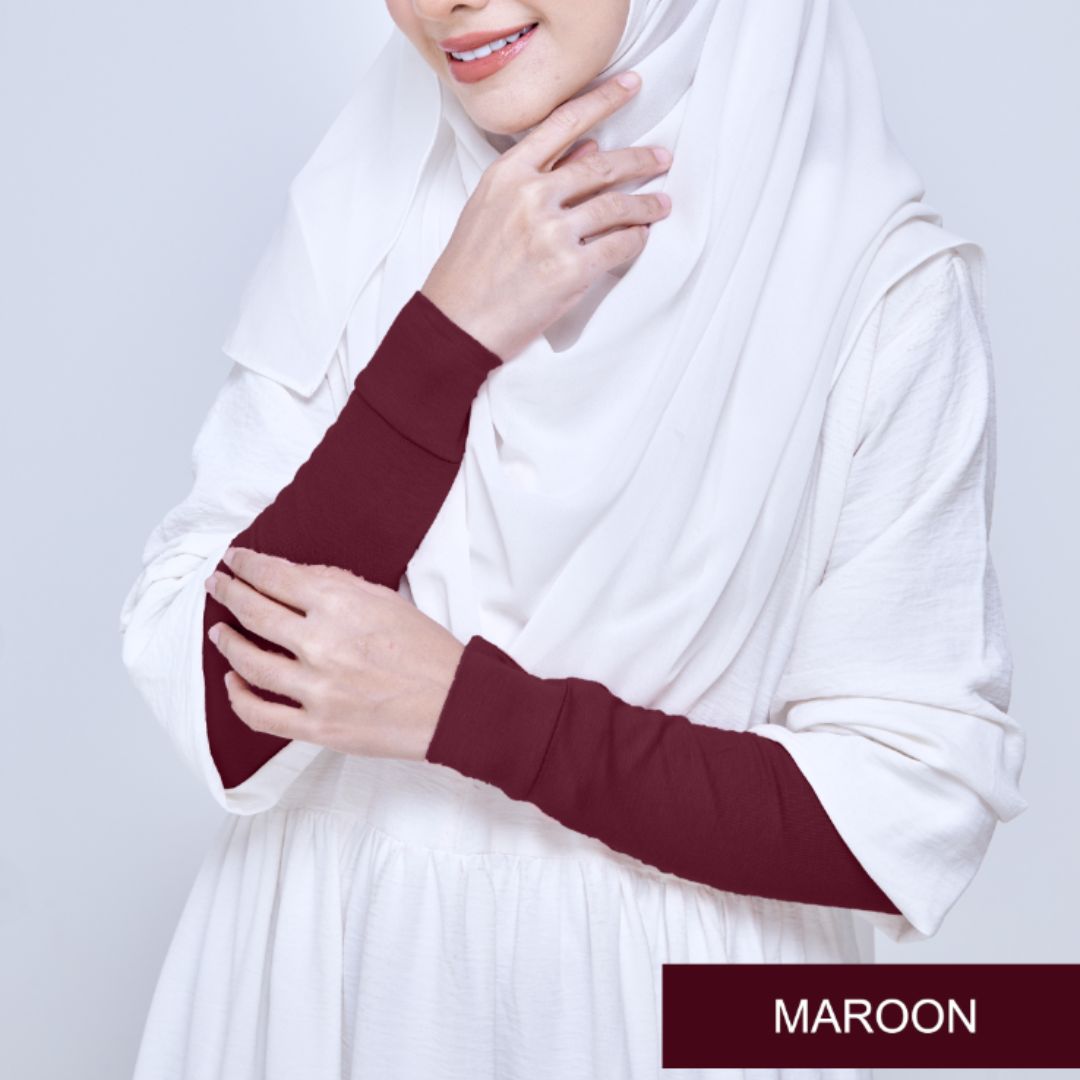 NEW HANDSOCK MUSLIMAH EXCLUSIVE - MAROON_0