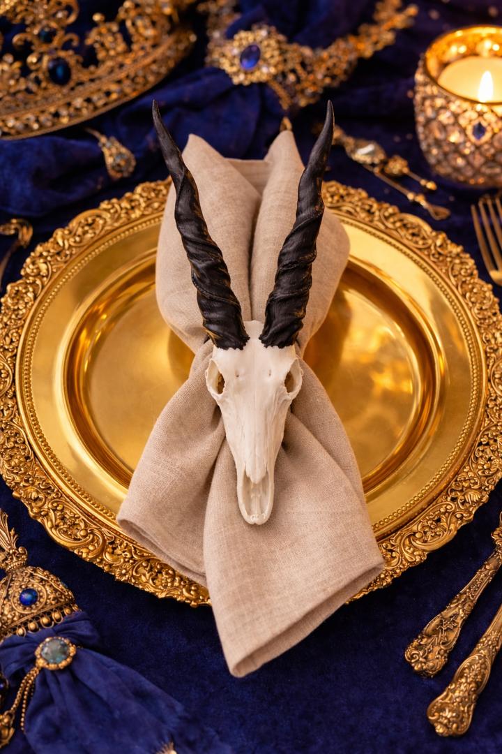 Eland Skull Napkin Ring    _0