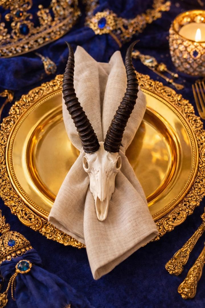 Sable Skull Napkin Ring    _0