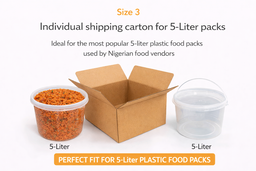 TAKEAWAY CARTONS - 8” x 9.5” x 8” ( 5 Liters round ) 